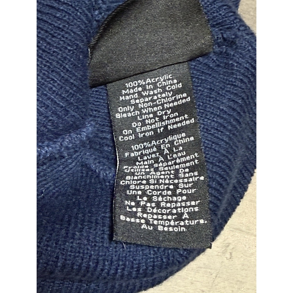 Seattle Seahawks New Era Pom Beanie Winter Knit Hat Stocking Cap Men NFL Blue - Picture 4 of 5